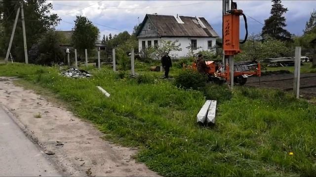Железобетонные сваи 4м под забор вбиты идеально смотреть онлайн