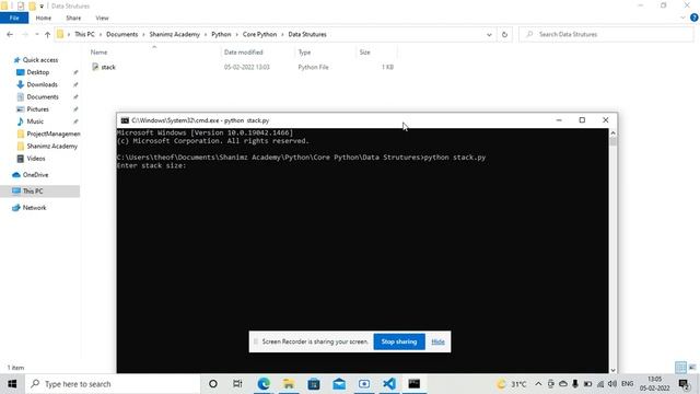 Day 9 - Data Structure in Python - Stack - Push - Pop | Shanimz Academy смотреть онлайн