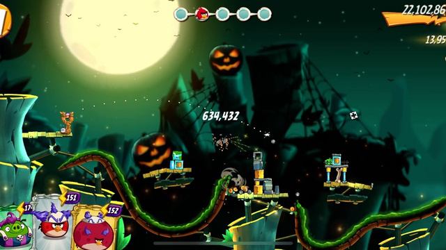 Angry Birds 2 | The Scary Fun Adventure | level 7 | without Silver and Hal | Creepy Clown Hat Set смотреть онлайн