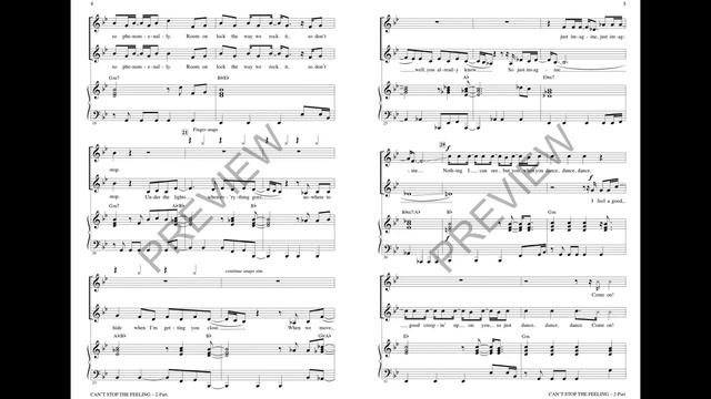 Can't Stop the Feeling (2-Part Choir) - Arranged by Mac Huff смотреть онлайн