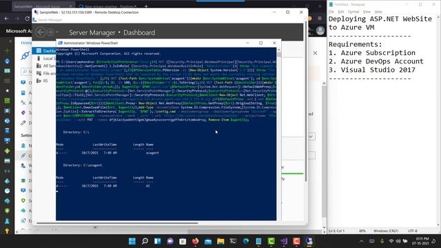 Azure Pipelines : Build and Deploy ASP.NET Web Site to Azure VM смотреть онлайн