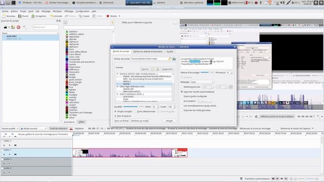 Configurer kdenlive avec le codec nvenc смотреть онлайн