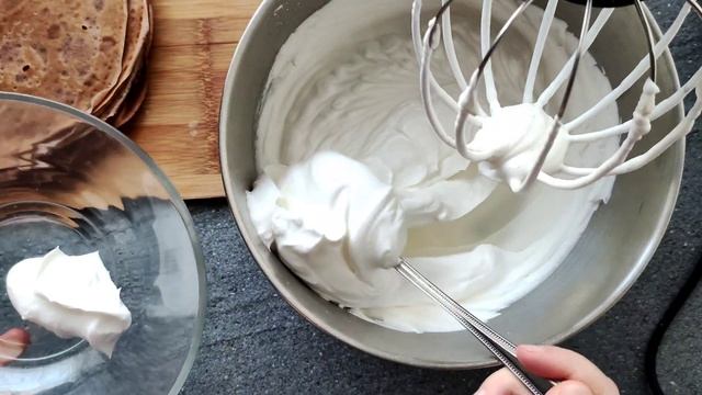 Шоколадный Блинный торт " ТИРАМИСУ " на масленицу с сливочно сметанным кремом смотреть онлайн