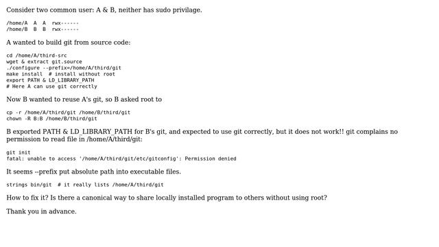 How to correctly move configure --prefix=XX installed program to other directory? смотреть онлайн
