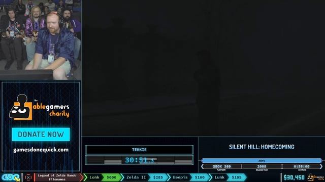 Silent Hill: Homecoming by tekkie in 50:57 - GDQx 2019 смотреть онлайн