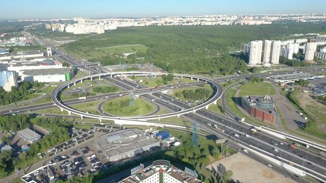 Пересечение МКАД и Каширского шоссе, вид.2 смотреть онлайн