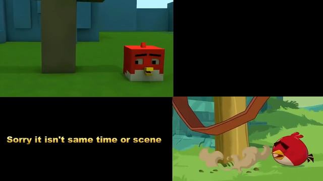 Angry birds Minecraft Chuck time (Minecraft Re-make animation) смотреть онлайн