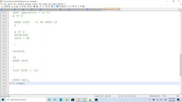 #VcodeAcademy | Bitwise operators in java | Ternary Operator in java смотреть онлайн