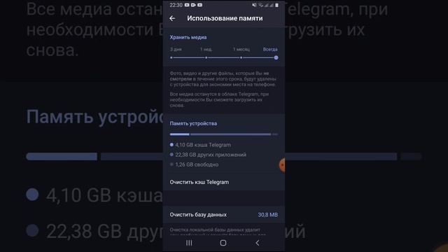 Как почистить кэш в Телеграмм смотреть онлайн