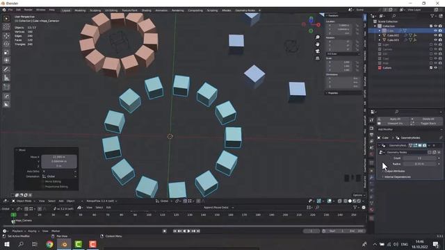 3 ways how to make Radial Array in Blender смотреть онлайн