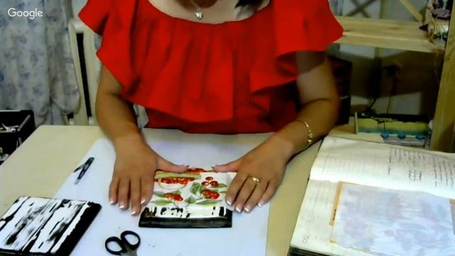 Елена Раевская.  Поднос с бортиками.  Декупаж