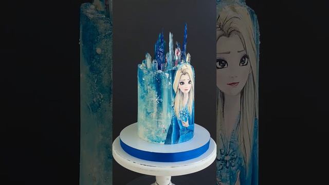 Сказочный детский торт. Холодное сердце. Эльза смотреть онлайн