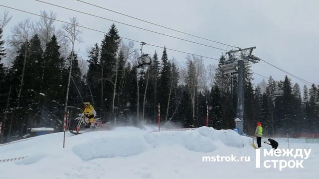 Первый в мире Кубок Европы по сноубайк-кроссу на горе Белой смотреть онлайн
