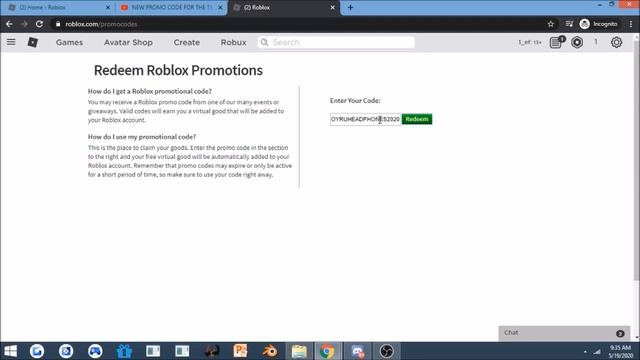 [ROBLOX] NEW roblox BUNNY EARS PROMOCODE ( Working as of May 2020 ) смотреть онлайн