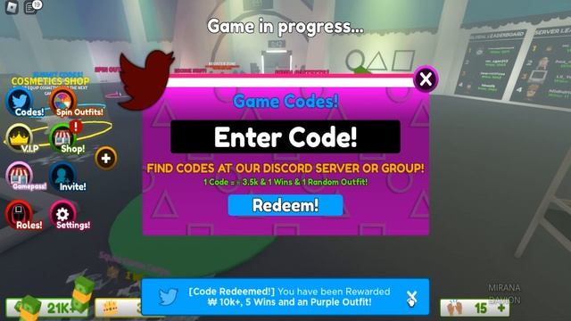 Roblox Squid Game O New Codes September 2022 смотреть онлайн