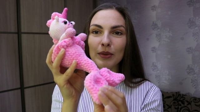 Единорог-русалка, морской единорог крючком, обзор вязаной игрушки смотреть онлайн
