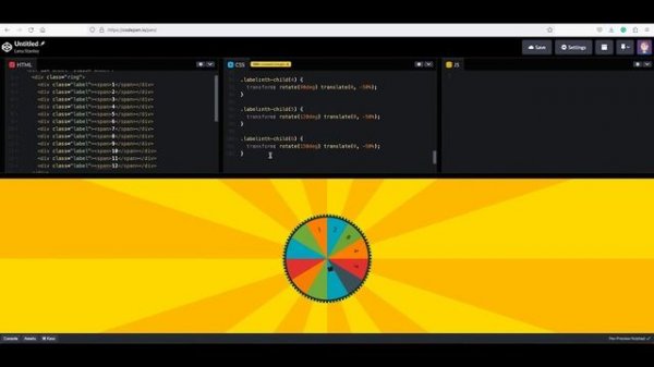 CSS Fortune Wheel/ Conic-gradient/ Random Result