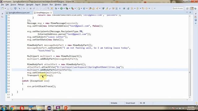 Sending Email with Attachments in Spring Boot | Spring Boot Email Tutorial: Sending Attachments смотреть онлайн