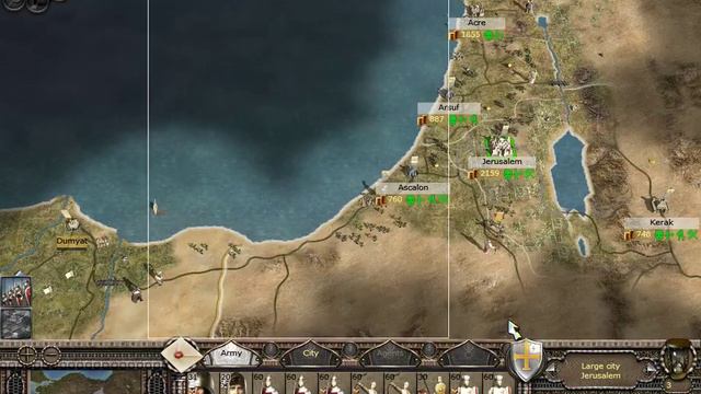 Medieval 2 Total War:Crusaders-#2 Małe Przeglądy Armii W Miastach I Inne Drobnostki .