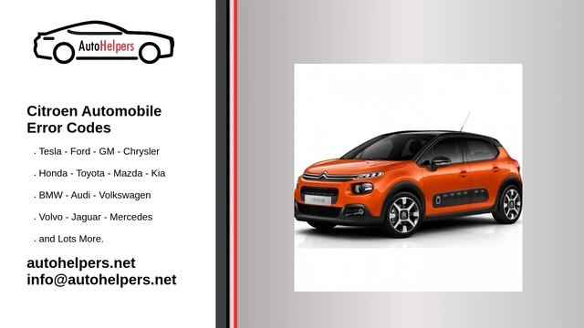 Citroen Automobile Error Codes