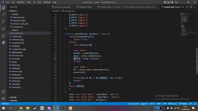 Modul 7 pbw Mencari nilai Max,Min,Mode dan Mean di PHP смотреть онлайн