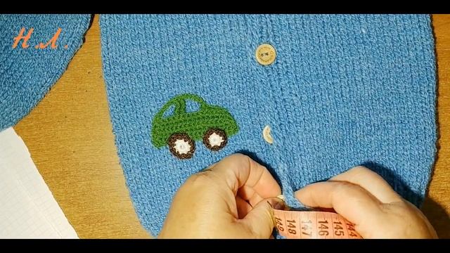 Детская кофточка спицами на 9-12 мес. смотреть онлайн