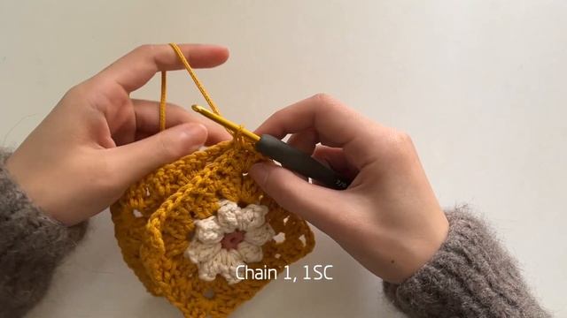 Crochet Granny Square Pouch | sunflower granny pattern смотреть онлайн