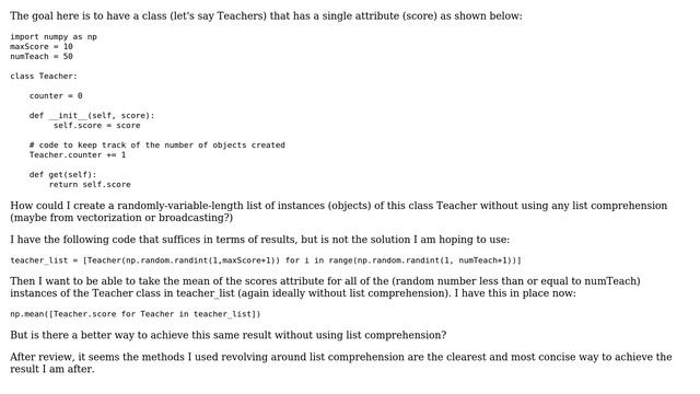 Creating a list of instances(objects) of a class in Python without explicit list comprehension смотреть онлайн