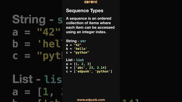 [Day 15] Built-in Data Types in Python | Learn Python | Dark Mode #100daysofpython смотреть онлайн