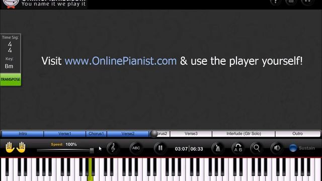 The Eagles - Hotel California - Piano Tutorial (Beginner)