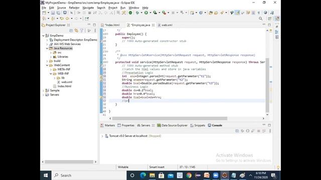 How to Display Servlet Output in Html смотреть онлайн