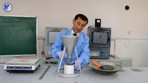 Определение насыпной плотности мелкого заполнителя