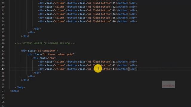Semantic UI tutorial- Three and Four Column Structure смотреть онлайн