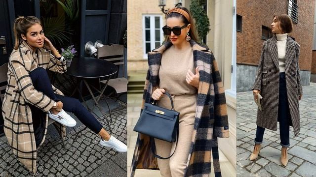 САМЫЕ ТРЕНДОВЫЕ ПАЛЬТО В КЛЕТКУ 2021-2022/ МОДНАЯ ВЕРХНЯЯ ОДЕЖДА смотреть онлайн