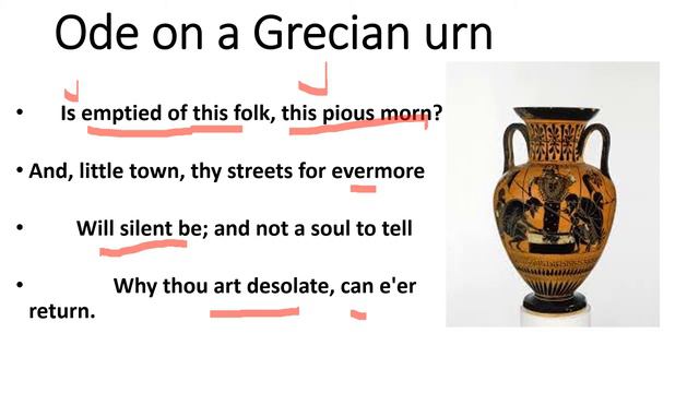 Ode on a Grecian Urn by John Keats part two lines by lines explanation смотреть онлайн