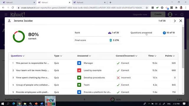 Game Quiz Kahoot Podium and Reports смотреть онлайн