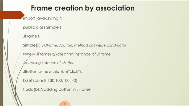 Swing: Frame Creation - CS206 Object Oriented Design And Programing - KTU Btech - 4th Sem CSE смотреть онлайн