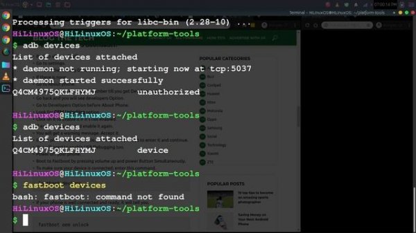 Solved - ADB Devices fastboot Command not found error in Linux Ubuntu