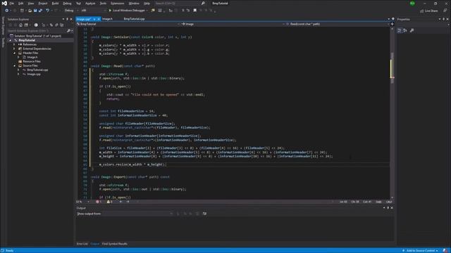 Reading a Bitmap Image (.bmp) using C++ | Tutorial смотреть онлайн