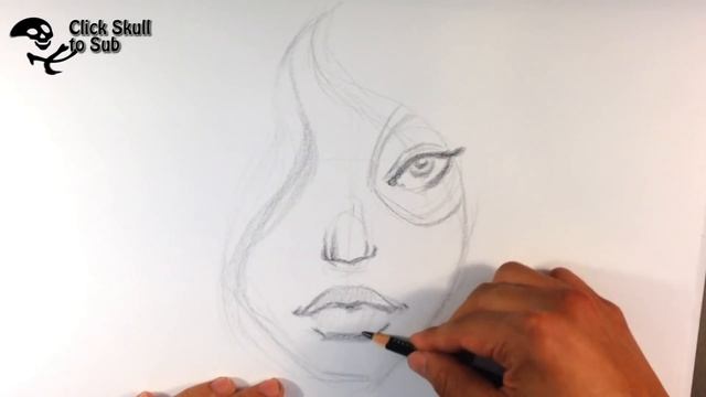 How to Draw a Day of the Dead Girl - Tattoo Art смотреть онлайн