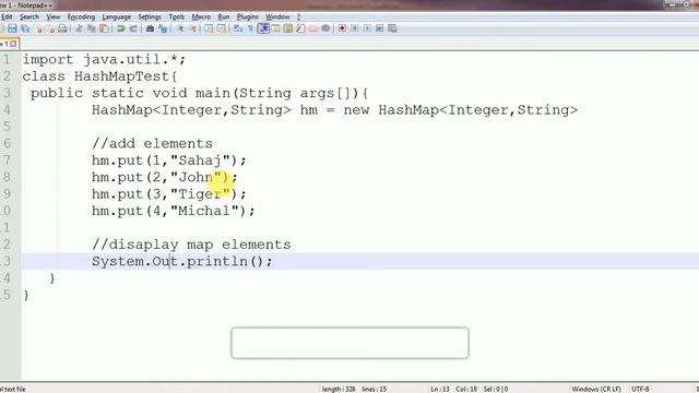 HashMap(Collection Framework) Class Basic Program Tutorial смотреть онлайн