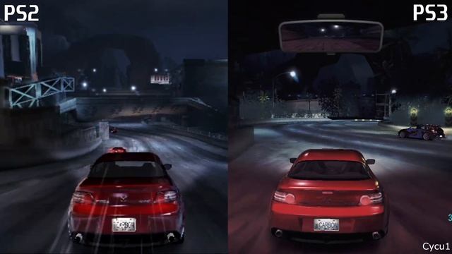 Need for Speed Carbon PS2 vs PS3 Graphics Comparison смотреть онлайн