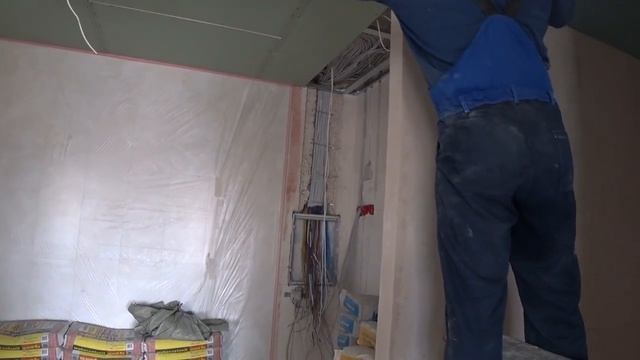 Ремонт квартир. Идеально ровный потолок из ГКЛ. смотреть онлайн