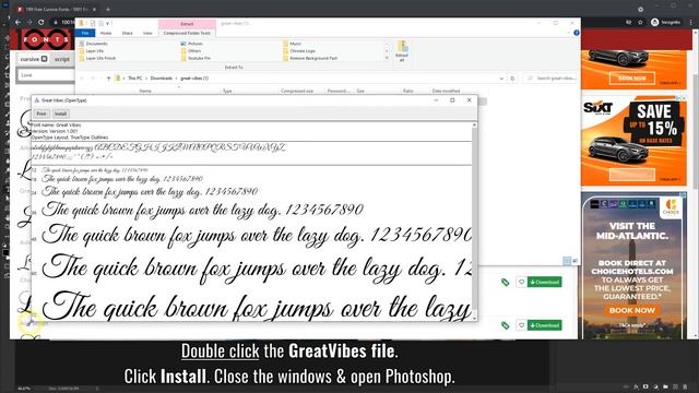 How to Add Fonts in Photoshop - Download & Install Tutorial смотреть онлайн
