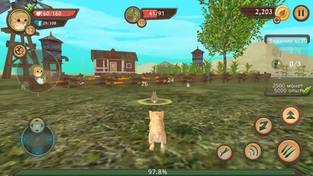 Симулятор маленького котенка на андроид Cat Sim Online Play With Cats