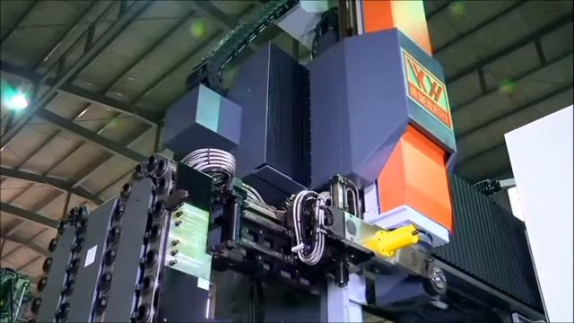 Floor type horizontal ATC 90° angular head 90度頭臥式換刀 【Vision Wide_CNC milling machine center】 смотреть онлайн