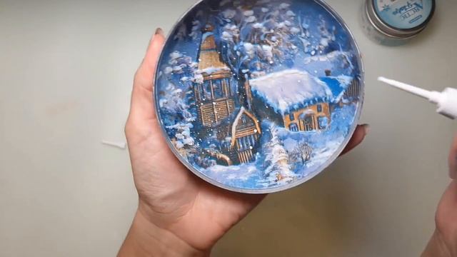Christmas tree ornament ? Decoupage tutorial смотреть онлайн