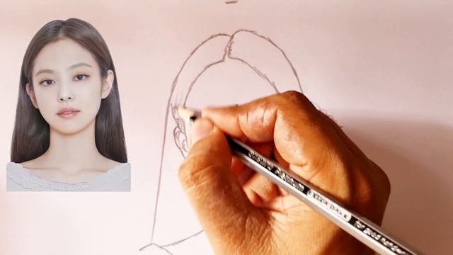 How to draw Blackpink Jennie Drawing // Blackpink Jennie Drawing смотреть онлайн