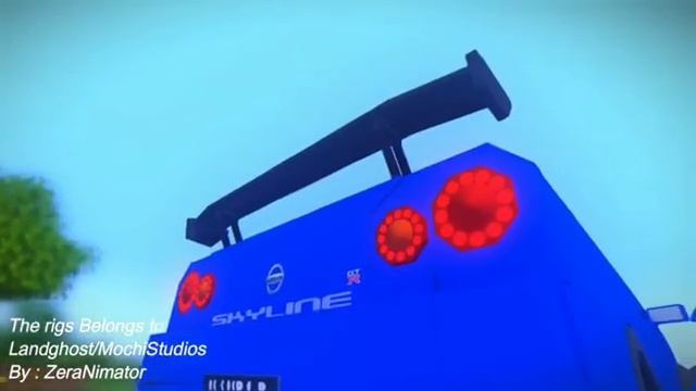 Mine Imator Car Rig - Nissan Skyline GTR R34 смотреть онлайн