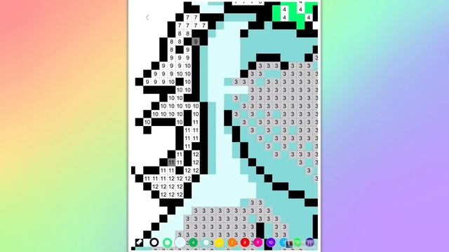 Colour By Numbers - Pixel Art {Unicorn} смотреть онлайн